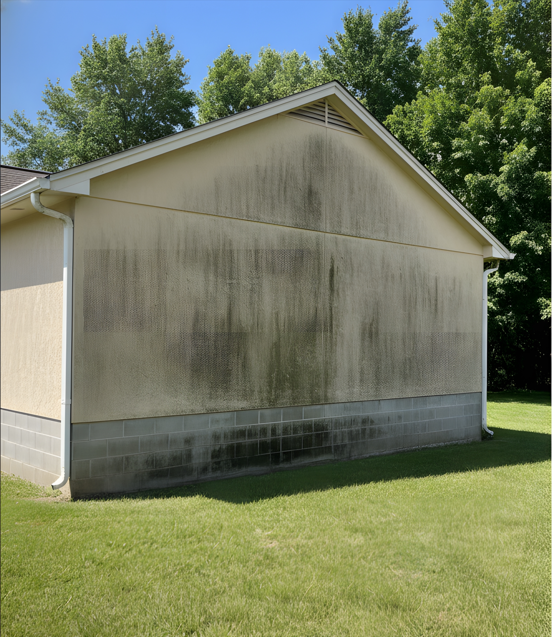 Miami tile roof before soft-wash treatment